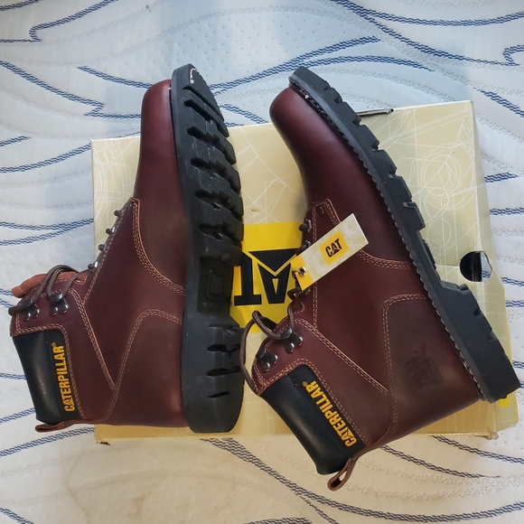 CATERPILLAR Men brown work boots size 13 - Picture 8 of 11